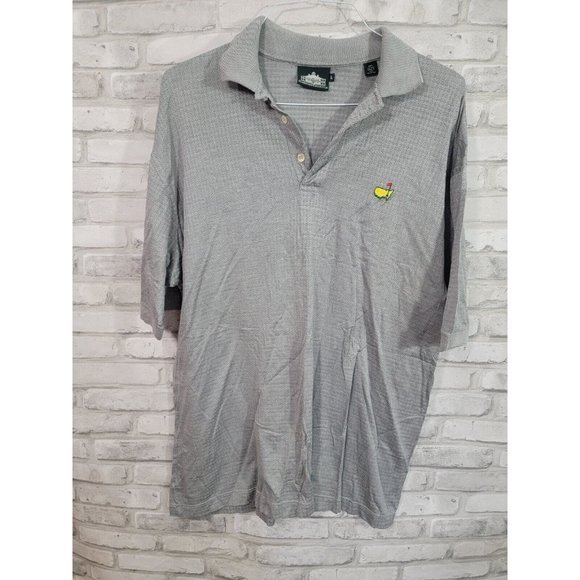 Masters Clubhouse Collection Mens Golf Polo Shirt L Gray Diamonds Italy‎ - Picture 6 of 7